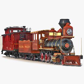 Steam Train and Caboose